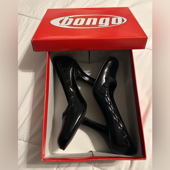Vintage Y2K Bongo Sabina Black Heels with Ribbon and Bow Detail - Picture 5 of 11